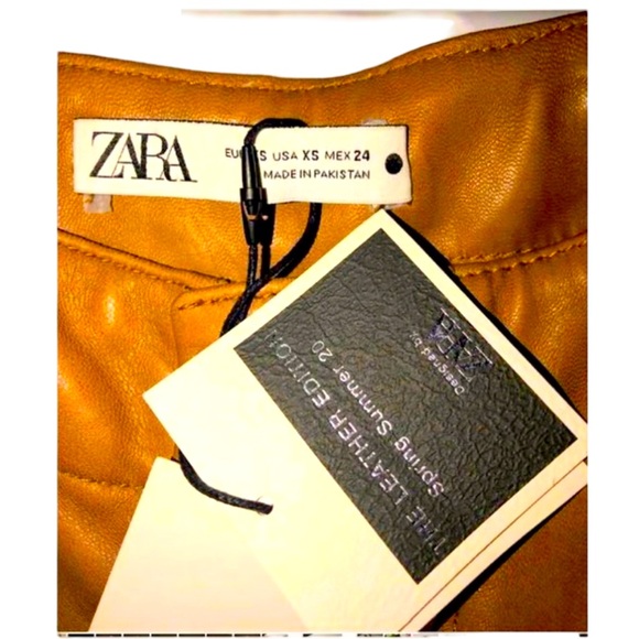 ❤️❤️”ZARA”💜💜NWT💛💛BUTTER SOFT LEATHER💚💚 - Picture 2 of 9
